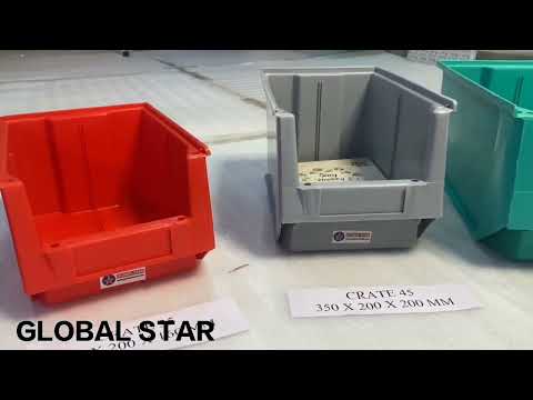 25 Blue HDPE Plastic Bin