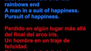 Nuno Bettencourt - Pursuit of Happiness - Letra en español y en inglés en la pantalla