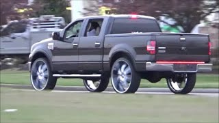 FORD F150 ON 30S INCHES  HIGHWAY ROLLING ACTION  R