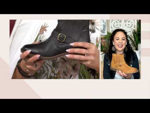 Clarks Collection Leather Ankle Boot - Camzin Loop on QVC