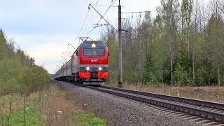 preview picture of video '[RZD] EP2K-148 / ЭП2К-148 с поездом №208 Великий Новгород - Москва'