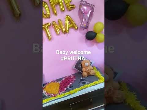Baby welcome #PRUTHA #grandwelcome #welcomebaby