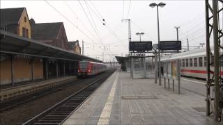 preview picture of video 'ICE-Durchfahrt in Gießen / IC-Überholung (29.03.2013 10:39 Uhr)'