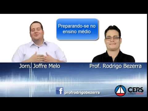 Fazer concurso público durante o ensino médio - Prof. Rodrigo Bezerra