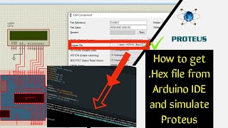 How to upload hex code to Arduino in Proteus software