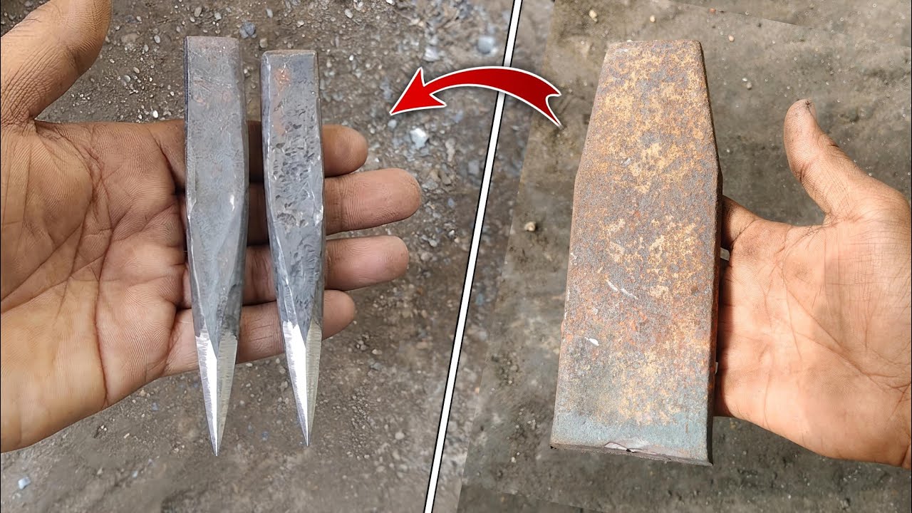 Making A Topony Tool From Leaf Spring | Making A Chisel | Topony Making | how to make a Chheni