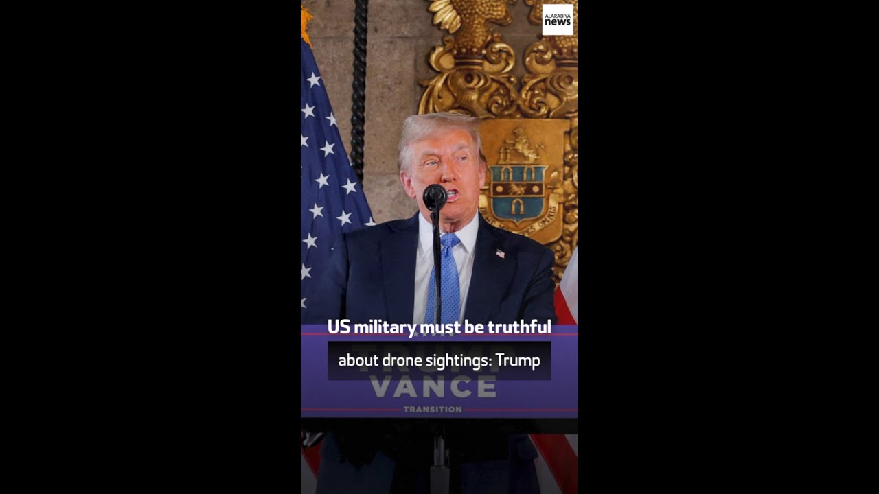 US military must be truthful about drone sightings: Trump