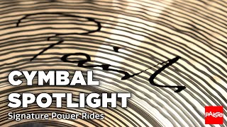 Video thumbnail for PAISTE CYMBALS - Cymbal Spotlight - Signature Power Rides by Paiste Cymbals