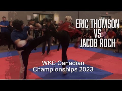 🥋👊🏻Eric Thomson VS Jacob Roch - Sparring 18+, -90 kg - WKC Canadian Championships 2023