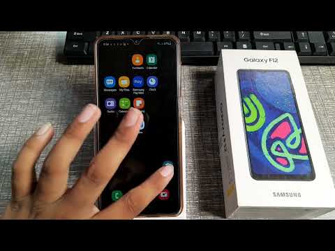 how to set high contract themes none  in Samsung Galaxy f12