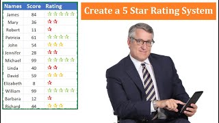 Excel - Create a 5 Star Rating System for your Data
