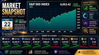 Nifty, Nasdaq, Gold & Bitcoin Analysis | Market Breadth Dashboard | 22