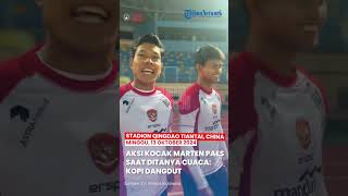 Aksi Kocak Kiper Timnas Indonesia Maarten Paes saat Ditanya Cuaca: Kopi Dangdut