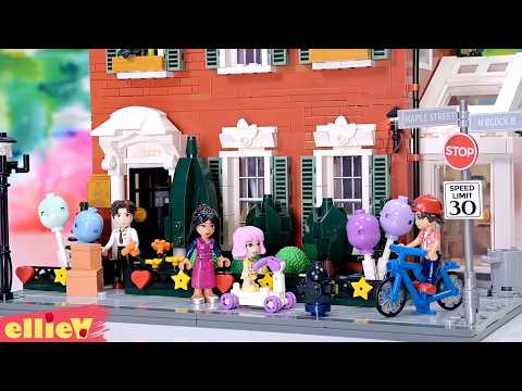 A buildable dollhouse with working lights! Lumibricks Redbrick Row House build & review