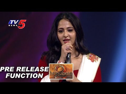 Anushka Speech | Baahubali 2 Pre Release Function | Prabhas | Rana | Anushka | TV5 News