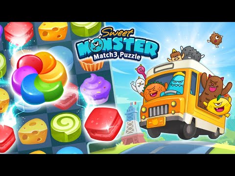 Sweet Monster Match3 Puzzle Video