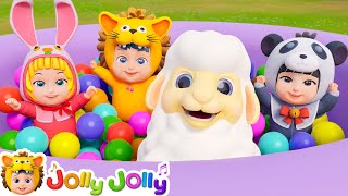 Mary Had a Little Lamb + More | Playtime with Friend | Jolly Jolly - Learn and Play - Nursery Rhymes