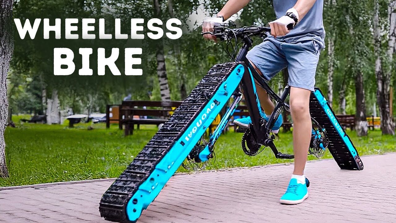 Engineers Built a Bike With Caterpillar Wheels - And It Rides Super Smooth