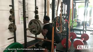 Elite Football Athlete, Bredaun Westley, showing his 💪 strength