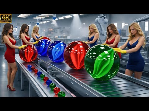 Inside a High-Tech Glass Marble Factory | From Recycled Glass to Perfect Spheres
