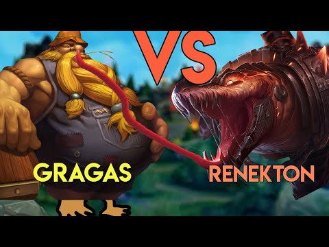 Trinity Gragas vs Renekton || Becoming Raid Boss Death's Dance Gragas
