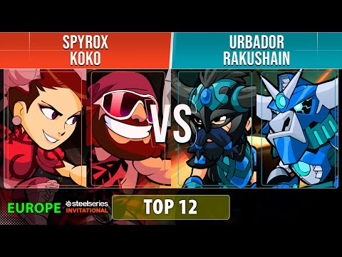 Spyrox & Koko VS Urbador & Rakushain - Top 12 - EU - Brawlhalla SteelSeries Invitational 2022