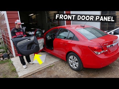CHEVROLET CRUZE FRONT DOOR PANEL REMOVAL REPLACEMENT. FRONT DOOR PANEL CHEVY CRUZE