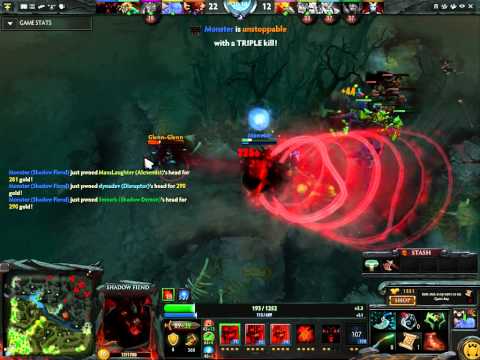 Dota 2~Shadow Fiend RAMPAGE!!! by Monster