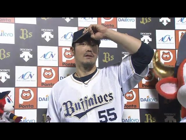 バファローズ・T-岡田選手ヒーローインタビュー 2017/4/25 Bs-L