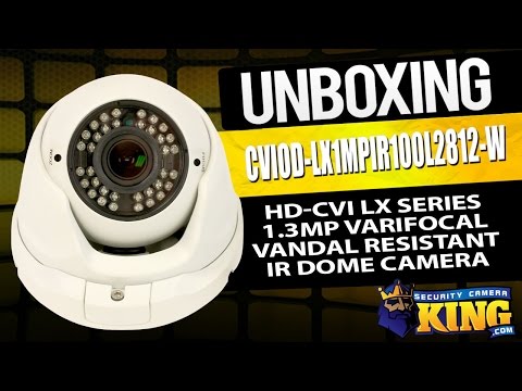 Unboxing - HD-CVI LX Series 1.3MP Varifocal IR Vandal Dome Camera - CVIOD LX1MPIR100L2812 W