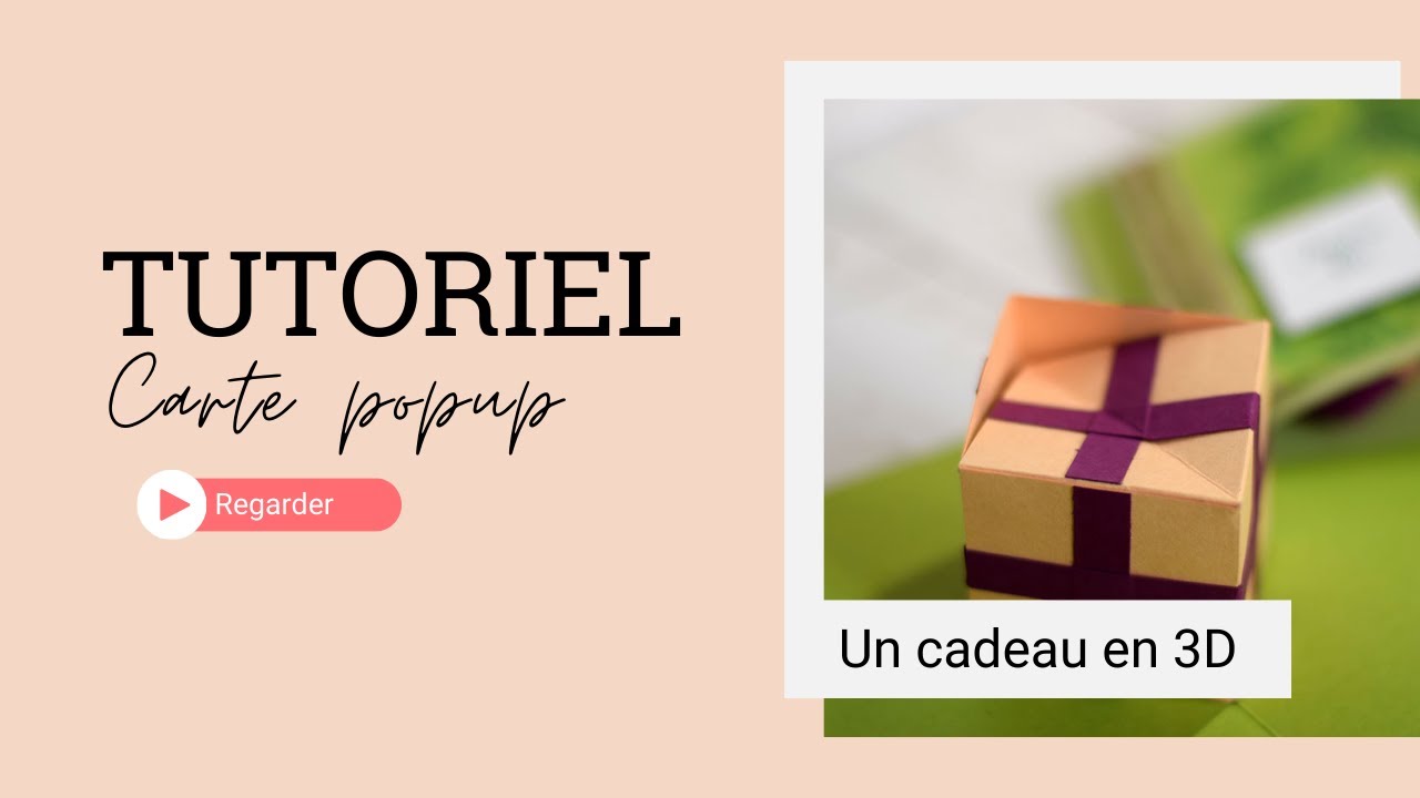 Carte popup : Un cadeau en 3D facade placeholder