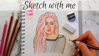 First ever SKETCH WITH ME! and mini Flip Through