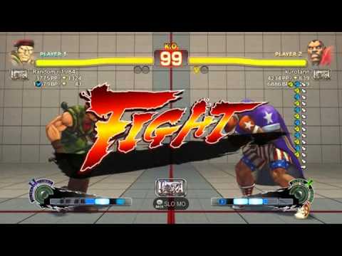 USFIV~ Rolento (Random ri1984) vs  Balrog (kurotann) HD