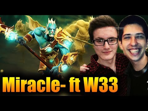 Miracle- [Phantom Lancer] ft W33 [Windranger] Easy MMR for OLD PUBSTAR - Dota 2