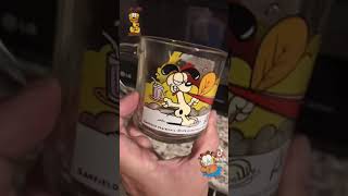 Vintage McDonalds Garfield Glass Mugs! #shorts #mcdonalds