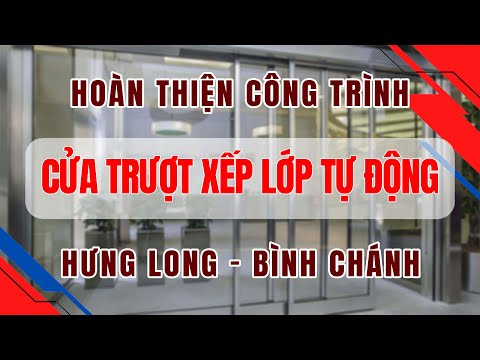 Cửa trượt xếp lớp tự động - cho siêu thị, cửa hàng, trung tâm thương mại, bệnh viện, văn phòng 12 th