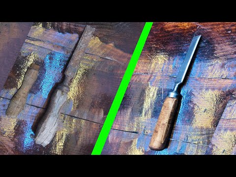 Restoration of very old wood carving tool