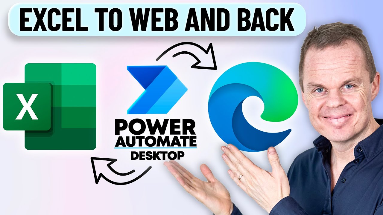 Power Automate Desktop: Read Excel and Web Search - Beginners Tutorial