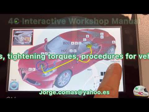 Alfa Romeo 4C INTERACTIVE WORKSHOP MANUAL coming soon