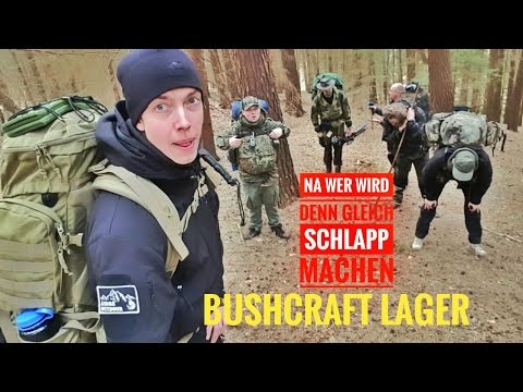 Bushcraft Lager/Lagerbau/Shelter/Messer Im ARSCH!!!/TREFFENTEIL 1/2