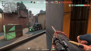 Valorant マーシャルで気持ちよくAce！(最後はビビッてハンドガン)