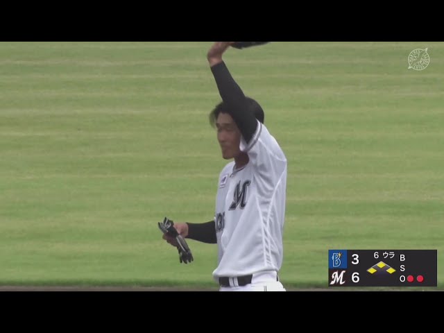 【ファーム】あと少しでホームラン!! マリーンズ・高野光海 フェンス直撃のタイムリー2ベースヒット!! 2025年8月22日 千葉ロッテマリーンズ 対 横浜DeNAベイスターズ