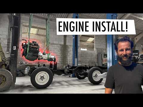 SERIES 1 LAND ROVER ENGINE AND GEARBOX INSTALL