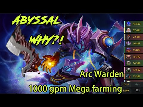 1000GPM Arc Warden with Abyssal Blade! | Arc Warden | P1StreamingMoments#1 | P1zzyDota2