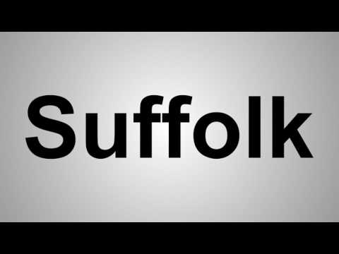 How To Pronounce Suffolk