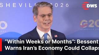 FULL REMARKS: US Treasury Sec Bessent Says Iran Economy Could Collapse Within Weeks or Months | AC1E