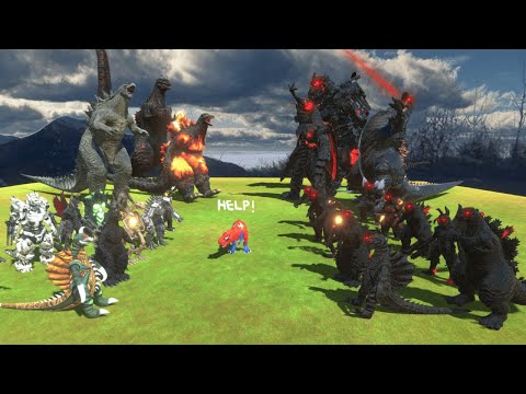 All Godzilla vs Shadow Itself - Animal Revolt Battle Simulator