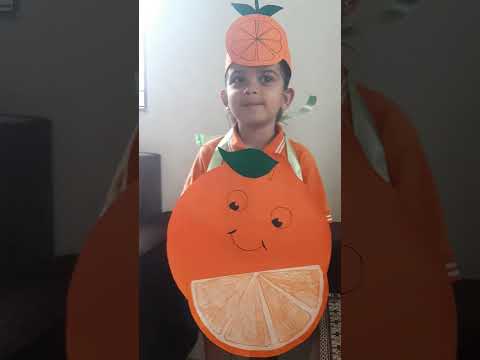 Orange fruit speech #vedika #myparvarish #jrkg