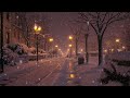 No Ads Winter Midnight On The Street Sounds Of Falling Snow Soft White Noise For Sleep