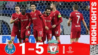 Highlights: FC Porto 1-5 Liverpool  Salah Mane &am